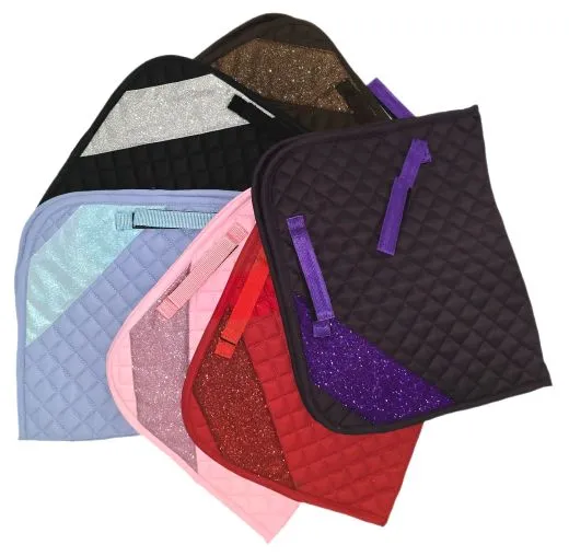 SUN Schabracke Glitzer Rosa Braun Schwarz Rot Hellblau Minishetty Lila Shetty Welsh A B Satteldecke Baumwolle Glitzer