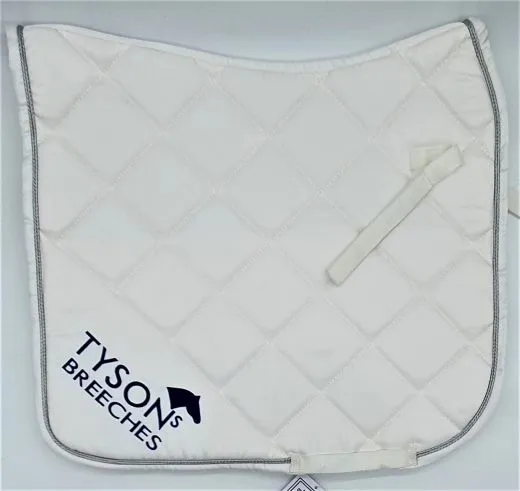 Dressur Springen Turnier Schabracke Wei� Glanz Stoff Mitteldick Waben Turnierschabracke