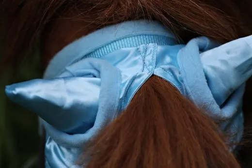 - + Fliegenhaube Fliegenmaske Maske Lissy mit Ohren Minishetty Shetty Mini Shetty Welsh Augenfreiheit Falabella T�rkis Hellblau