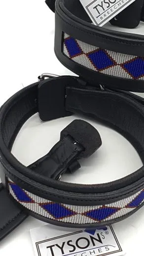 Lederhalsband Apach Indianer Schwarz Perlen Schwarz Braun Unterlegt Halsband LEDER Breit sehr stabil M L XL Hohe Zugkraft