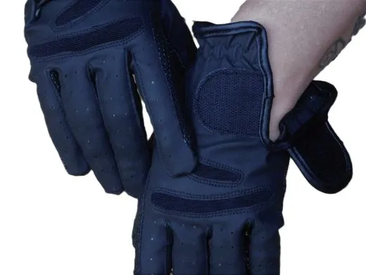 Reithandschuhe  Grippy  Schwarz oder Wei� XXS XS S M L Kunstleder Turnier