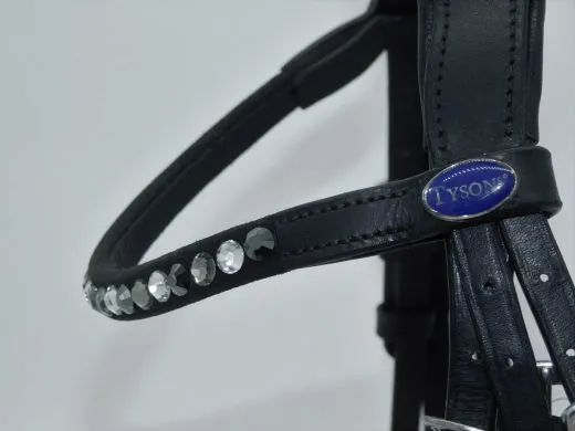 Trense Nobless Minishetty Mini Shetty Welsh Glitzer Lack ergonomisch / anatomisch geformt Leder MS S