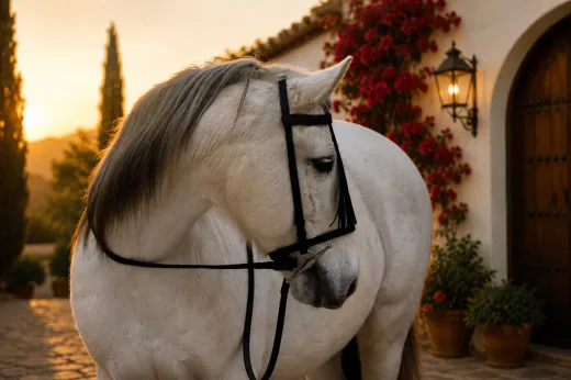 Paolo Barock Spanische Vaquero Zaum Trense Leder VB WB Ex Full Lederfransen - Frontalera Schwarz incl. Lederz�gel
