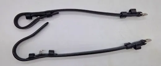 1 Paar Backenst�cke Hakenverschluss ( innenliegende Zaumh�ken) Schwarz VB/WB 2 St�ck Backenst�ck Leder