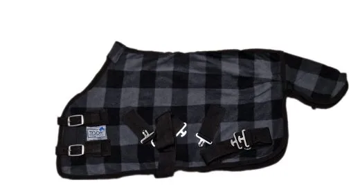 Fleece Abschwitzdecke Fohlendecke Minishetty Fohlen Minifohlen Gray Stripes 60 cm R�ckenl�nge Grau Stripes