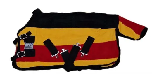 Fleece Abschwitzdecke Fohlendecke Minishetty Fohlen Minifohlen Gray Stripes 60 cm R�ckenl�nge Grau Stripes