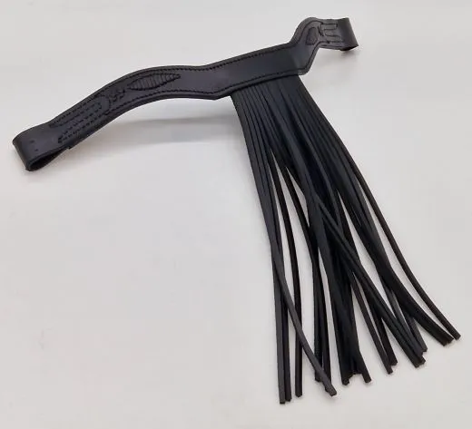 Stirnband Jorge spanisch Stirnriemen Schwarz Fransen Frotalera VB WB X Full Leder Fransenstirnband V F�rmig