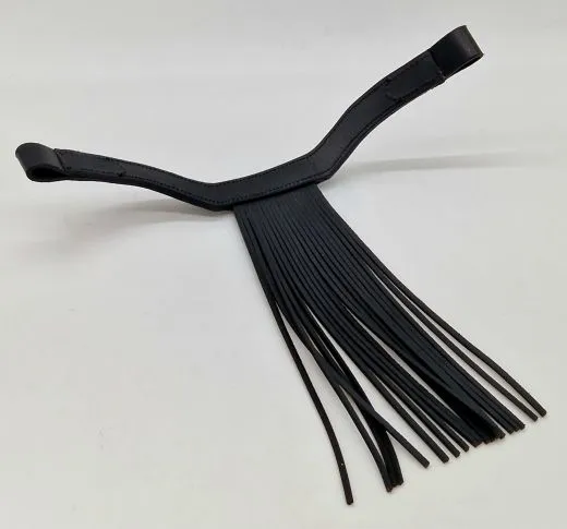 Stirnband Jorge spanisch Stirnriemen Schwarz Fransen Frotalera VB WB X Full Leder Fransenstirnband V F�rmig