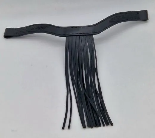 Stirnband Jorge spanisch Stirnriemen Schwarz Fransen Frotalera VB WB X Full Leder Fransenstirnband V F�rmig