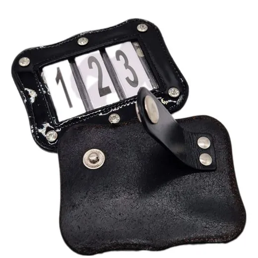 SET Kopfnummern WELLE Turnier Nummern Strass Glitzer Glatt + Lack Leder Braun Schwarz 1 Paar = 2 St�ck