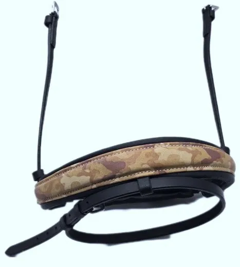 Nasenst�ck Flint Camouflage Leder ergonomisch Schwedische Umlenkverschnallung VB WB XF weich bombiert