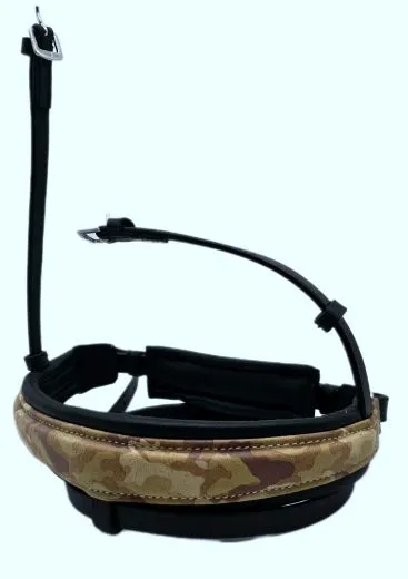 Nasenst�ck Flint Camouflage Leder ergonomisch Schwedische Umlenkverschnallung VB WB XF weich bombiert