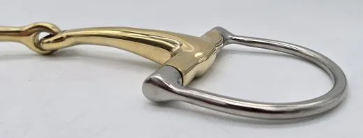 D Ring Eggbut Gebiss einfach gebrochern 15,5 16,5 17,5 Kaltblut �bergr��e ernonomisch