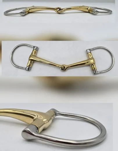 D Ring Eggbut Gebiss einfach gebrochern 15,5 16,5 17,5 Kaltblut �bergr��e ernonomisch