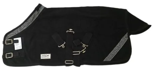 Zoe SET Abschwitzdecke mit Halfter Glitzer Minishetty Shetty 70 80 90 100 cm Rot Schwarz Rosa Glitzerset