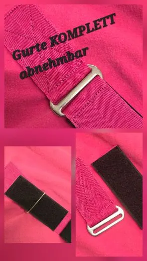 Zoe SET Abschwitzdecke mit Halfter Glitzer Minishetty Shetty 70 80 90 100 cm Rot Schwarz Rosa Glitzerset