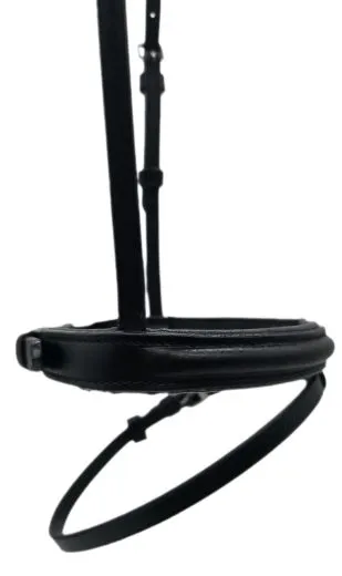 Reithalfter Gr. Minishetty Shetty Welsh Leder enlisch kombiniert Schwarz Minipony Falabella schmal