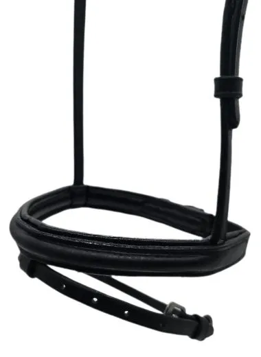 Reithalfter Gr. Minishetty Shetty Welsh Leder enlisch kombiniert Schwarz Minipony Falabella schmal