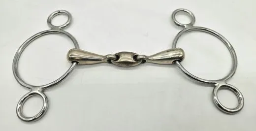 3 Ring Gebiss 12,5 cm doppelt gebrochen B WARE Einzelstcke groer Ring