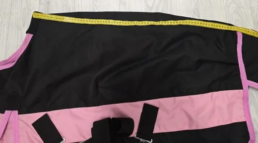 Musterdecke B WARE 600 Denier Regendecke Schwarz / Rosa 70 cm Outdoordecke