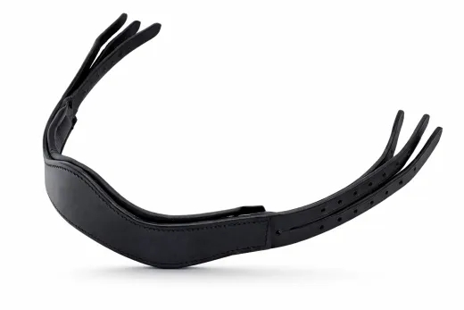 Tosca Anatomisches Genickst�ck Leder Ohrenfreiheit f�r Trensen. Gepolstert, druckentlastend Gr��en VB, WB, X-Full Schwarz Tosca