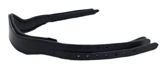 Tosca Anatomisches Genickst�ck Leder Ohrenfreiheit f�r Trensen. Gepolstert, druckentlastend Gr��en VB, WB, X-Full Schwarz Tosca