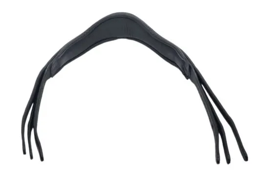 Tosca Anatomisches Genickst�ck Leder Ohrenfreiheit f�r Trensen. Gepolstert, druckentlastend Gr��en VB, WB, X-Full Schwarz Tosca