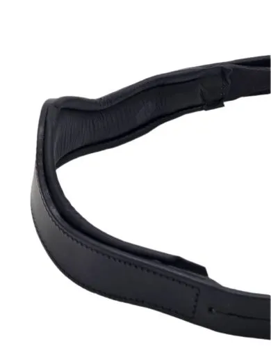 Tosca Anatomisches Genickst�ck Leder Ohrenfreiheit f�r Trensen. Gepolstert, druckentlastend Gr��en VB, WB, X-Full Schwarz Tosca