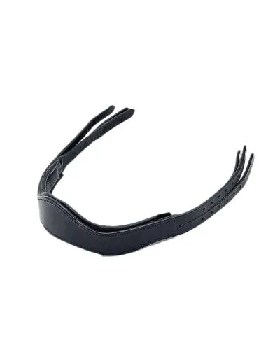 Tosca Anatomisches Genickst�ck Leder Ohrenfreiheit f�r Trensen. Gepolstert, druckentlastend Gr��en VB, WB, X-Full Schwarz Tosca