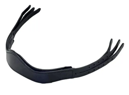 Tosca Anatomisches Genickst�ck Leder Ohrenfreiheit f�r Trensen. Gepolstert, druckentlastend Gr��en VB, WB, X-Full Schwarz Tosca