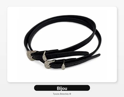 Sporenriemen Leder Sporen Ledersporenriemen Leder Glitzer Blau Schwarz Gold Silber