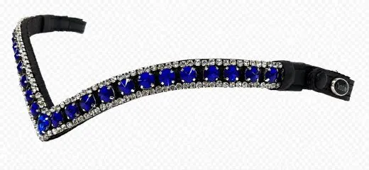 Royal Stirnriemen Kaltblut X Full XX Full Royal Ruby Royal Ice 45 / 55 cm Glitzerstirnband Schnellverschluss-System