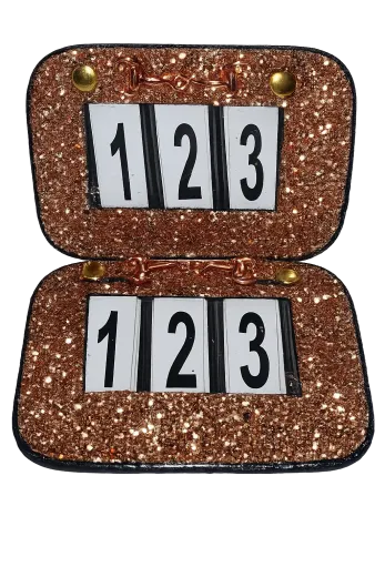 Turnier SET Kopfnummer Kopfnummern Clip Ros�gold Rosegold Glitzer Set m�glich Turnier Nummern