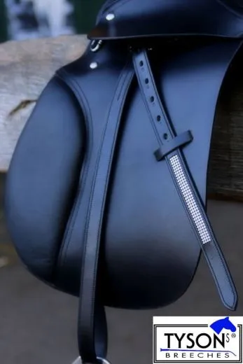 Leder Steigb�gelriemen Glitzer 145 155 165 cm 12 L�cher Braun Schwarz Ledersteigb�gelriemen