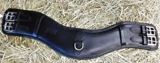 Ledersattelgurt Kurzgurt Mondgurt Anti Rutsch Asymmetrisch 60 70 80 90 cm GH Mond