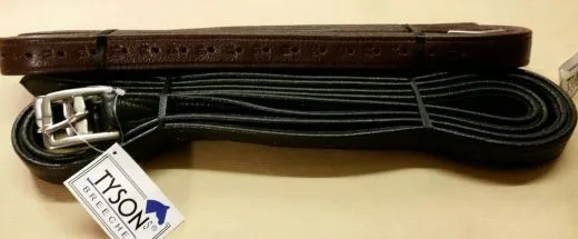 Steigb�gelriemen Nyloneinlage Braun 145 155 Leder 25 L�cher