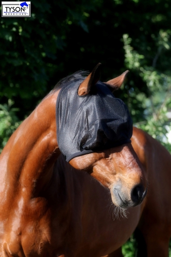 Fliegenhaube Fliegenmaske Pony  VB WB Ex Full Kaltblut mit oder ohne Ohren Viel Augenfreiheit Schwarz