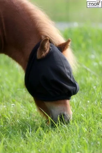 Fliegenhaube Fliegenmaske Pony VB WB Ex Full Kaltblut mit oder ohne Ohren Viel Augenfreiheit Schwarz