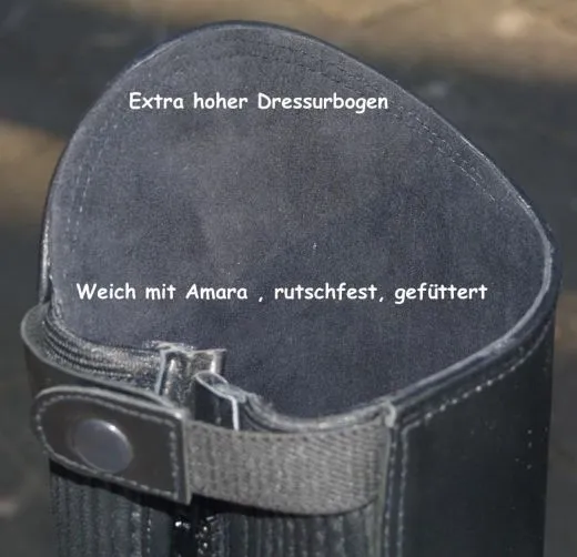 Stiefelschfte Schwarz Leder S M L XL XXL Hartschfte Norm.Lnge