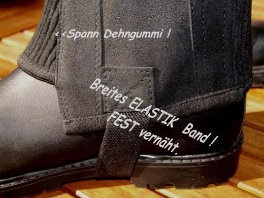 Reitchaps EXTRA WEIT Weitschaft �bergr��e Schwarz o. Braun AMA 50 Nur noch Braun 43-50cm