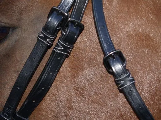 Trense Brilon X Gr. X-Full oder XXF Kaltblut Leder Schwarz Ergonomisch Zaum Lederzaum