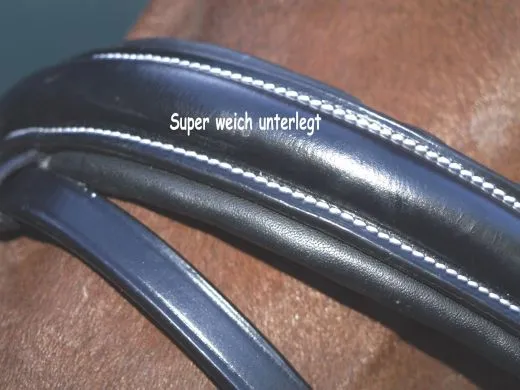 Trense Brilon X Gr. X-Full oder XXF Kaltblut Leder Schwarz Ergonomisch Zaum Lederzaum