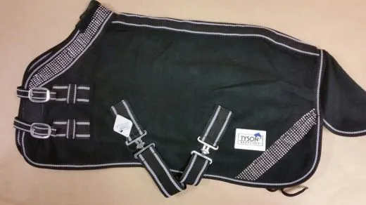 Abschwitzdecke Warakass Glitzer Blau Schwarz 60 65 70 75 80 85 90 95 100 cm Rckenlnge