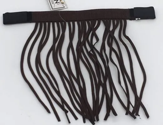 Minishetty Shetty Pony Fliegenband Fliegenfransen Fliegenschutz Blau Braun Fliegenkordeln