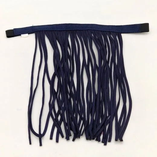 Minishetty Shetty Pony Fliegenband Fliegenfransen Fliegenschutz Blau Braun Fliegenkordeln