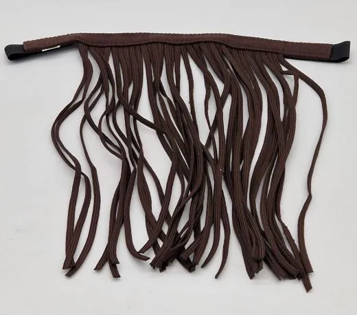 Minishetty Shetty Pony Fliegenband Fliegenfransen Fliegenschutz Blau Braun Fliegenkordeln