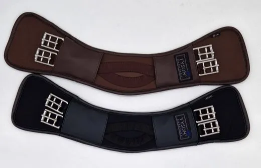 Kurzgurt Geleinlage Mondgurt MIT Lastik Verschnallung 45 50 55 60 65 70 75 80 85 90cm Schwarz o Braun