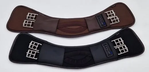 Kurzgurt Geleinlage Mondgurt MIT Lastik Verschnallung 45 50 55 60 65 70 75 80 85 90cm Schwarz o Braun