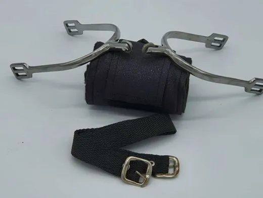 R�dchensporen kleines Rad Sporen Rostfrei Riemchen gratis dazu