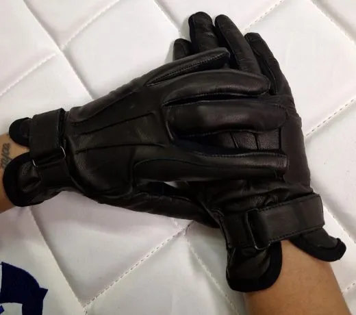 Super Soft Leder Reithandschuhe Wei� Schwarz Handschuhe S M L 6,0 7,5 8,0 Schwarz = B - WARE Nappa